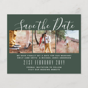 Zeitgemäße PHOTO Save the Dates von LeahG BUDGET Flyer