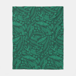 Zeitgemäßes Papier für botanische Impressionen Fleecedecke