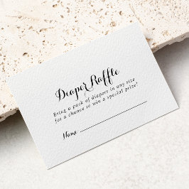 Zeitgemäßes Ticket für das kalligraphische Windeln Begleitkarte