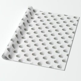Zeitgemäßes, weißes Faltpapier Geschenkpapier