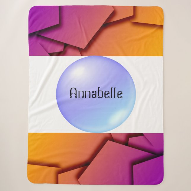 Zeitgenössisch Abstrakt im städtischen Minimalismu Sherpadecke (Vorderseite)