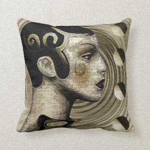 Zeitgenössisch: Art Deco/Art Nouveau Style Kissen