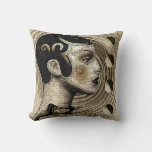 Zeitgenössisch: Art Deco/Art Nouveau Style Kissen
