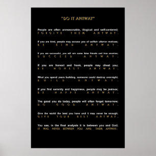 Zeitgenössisch macht es auf jeden Fall Poster