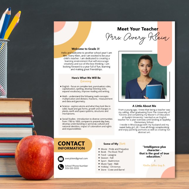 Zeitgenössisch treffen Lehrer Hand out Poster (Essential for teachers)