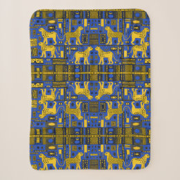 Zeitgenössische afrikanische Leoparden Sherpadecke