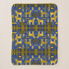 Zeitgenössische afrikanische Leoparden Sherpadecke