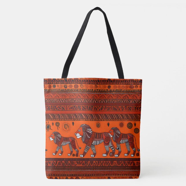 Zeitgenössische afrikanische Stillionen Tasche (Vorderseite)
