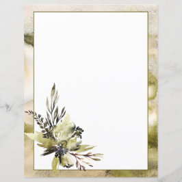 Zeitgenössische Blume auf dem Watercolor Scrapbook