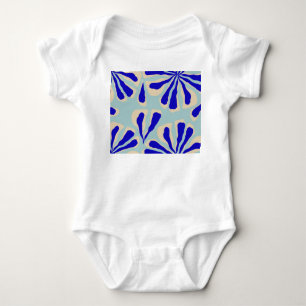 Zeitgenössische Blüte: Trendy Nahtlose Mode. Baby Strampler