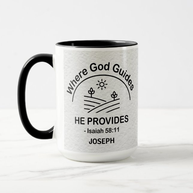 Zeitgenössische Christliche Bibelverse Isaiah 58 Tasse (Links)