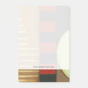 Zeitgenössische Dachboden-Art getäfelte Malerei Post-it Klebezettel