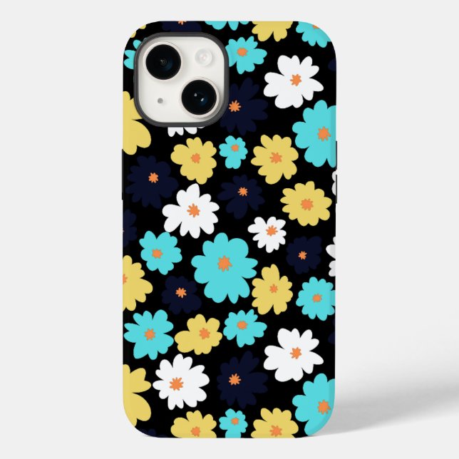 Zeitgenössische Daisy Floral Case-Mate iPhone 14 Hülle (Rückseite)