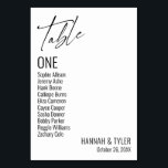 Zeitgenössische einfache elegante Typografie Tischnummer<br><div class="desc">Kühl, einfach, modern, elegant. Dieses Design ergänzt eine wachsende Sammlung von einzigartigen Stücken, die auffällig und unverwechselbar sind. Verwenden Sie die Vorlagenfelder, um die Platzhalterangaben zu ändern und das Design selbst zu gestalten. Weitere Farben und Stile sind in dieser Sammlung verfügbar. Sie können den Hintergrund auch in eine beliebige Farbe...</div>