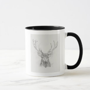 Zeitgenössische Elch-Skizze Tasse