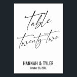 Zeitgenössische elegante Typografie-Tabelle 22 Tischnummer<br><div class="desc">Kühl, einfach, modern, elegant. Dieses Design ergänzt eine wachsende Sammlung von einzigartigen Stücken, die auffällig und unverwechselbar sind. Verwenden Sie die Vorlagenfelder, um die Platzhalterangaben zu ändern und das Design selbst zu gestalten. Weitere Farben und Stile sind in dieser Sammlung verfügbar. Hier habe ich einen wunderschönen Schriftart für die Kopfzeile...</div>
