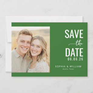 Zeitgenössische Fotografie Joyful Green Save The Date