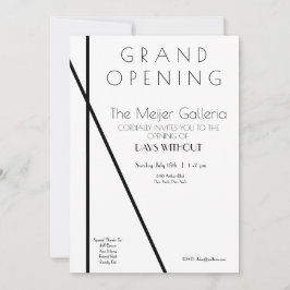 Zeitgenössische Galerie Eröffnung Save The Date