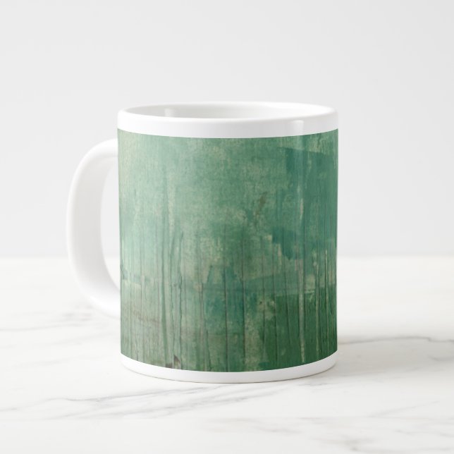 Zeitgenössische grüne Farbe Jumbo-Tasse (Vorderseite Links)