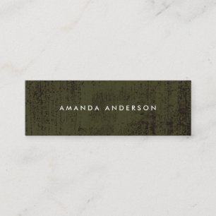 Zeitgenössische Grunge Textur Mini Visitenkarte