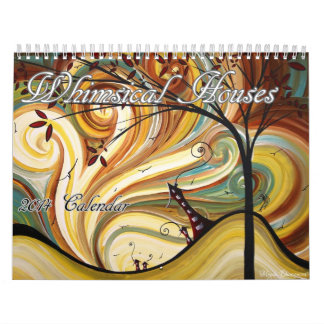 Zeitgenössische Häuser Art Einzigartiger Kalender
