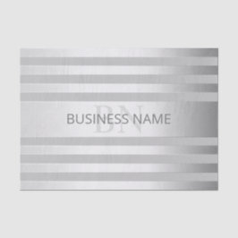 Zeitgenössische Imitate Silver Ombre Streifen & Gr Seidenpapier