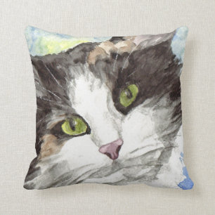 Zeitgenössische Kaliko-Katzen-Liebhaber-Geschenke Kissen