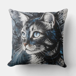 Zeitgenössische Katze Kissen