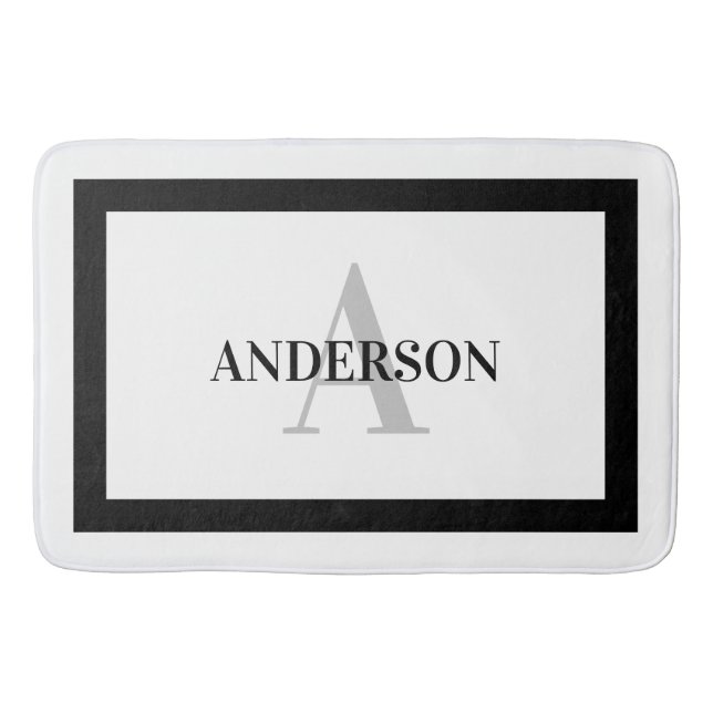 Zeitgenössische koloniale Grenzmatte Badematte (Vorderseite)