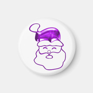 Zeitgenössische Lila Weihnachtsfeiern Magnet