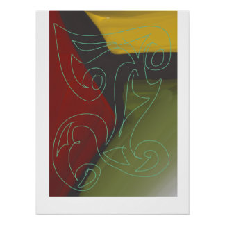 Zeitgenössische Maori-Kunst von Roger Whiteside Poster