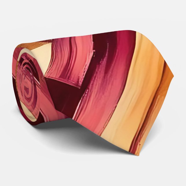 Zeitgenössische Mehrfarben-Neck-Tie Krawatte (Gerollt)