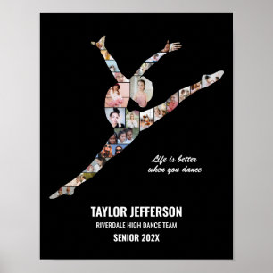 Zeitgenössische moderne Tanz-Fotocollage Poster