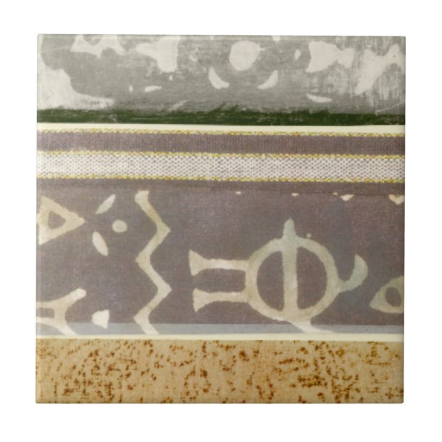 Zeitgenössische Mustermalerei Fliese (Vorderseite)