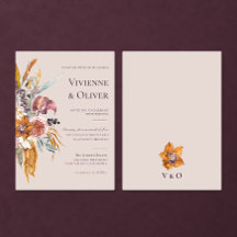 Zeitgenössische Orchideen-Hochzeit mit Blumen