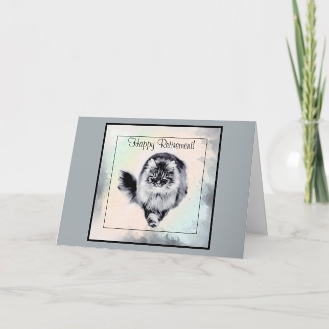 Zeitgenössische Rentenkarte aus der Katze Karte (Vorderseite)