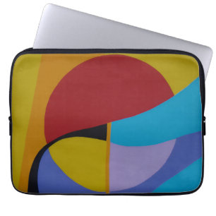 Zeitgenössische Retro-Labyrinthkunst Laptop-Hülle Laptopschutzhülle