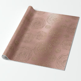Zeitgenössische Ringe Rings Pink Rose Gold Glam Geschenkpapier