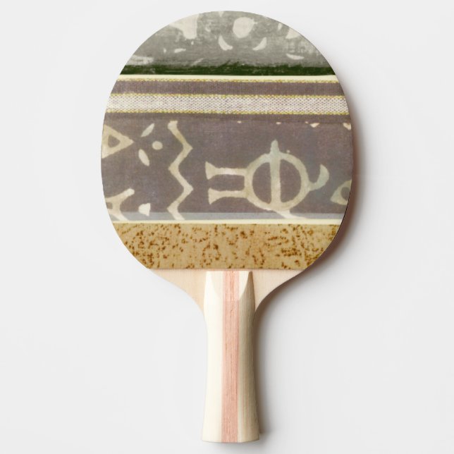 Zeitgenössische Stammes- Muster-Malerei Tischtennis Schläger (Vorderseite)