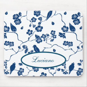 Zeitgenössische Toilvögel & Florals Mousepad