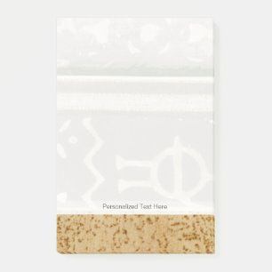 Zeitgenössische Tribal-Mustermalerei Post-it Klebezettel