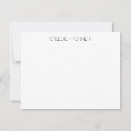Zeitgenössische Typografie - Minimalistischer Coup Mitteilungskarte
