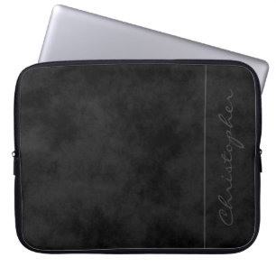* Zeitgenössische Unterschrift mit schwarzem Titel Laptopschutzhülle