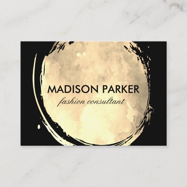 Zeitgenössische Wasserfarbe gebürstet Visitenkarte (Vorderseite)