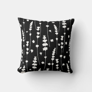 Zeitgenössischer Blumen-Teppich Kissen