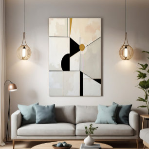 Zeitgenössischer Konstruktivismus Dynamische Abstr Leinwanddruck