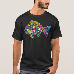 Zeitgenössischer Kunstfisch T-Shirt