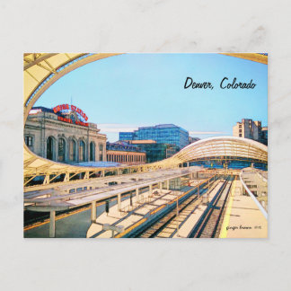 Zeitgenössischer Look der Gewerkschaft Station, De Postkarte