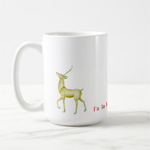Zeitgenössischer moderner minimalistischer Rentier Kaffeetasse
