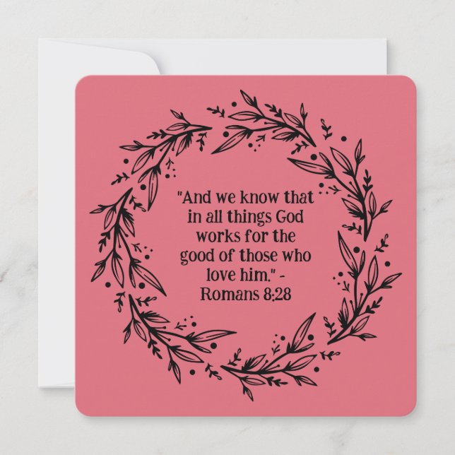 Zeitgenössischer Schwarzer Blumenreath Religious B (Vorderseite)